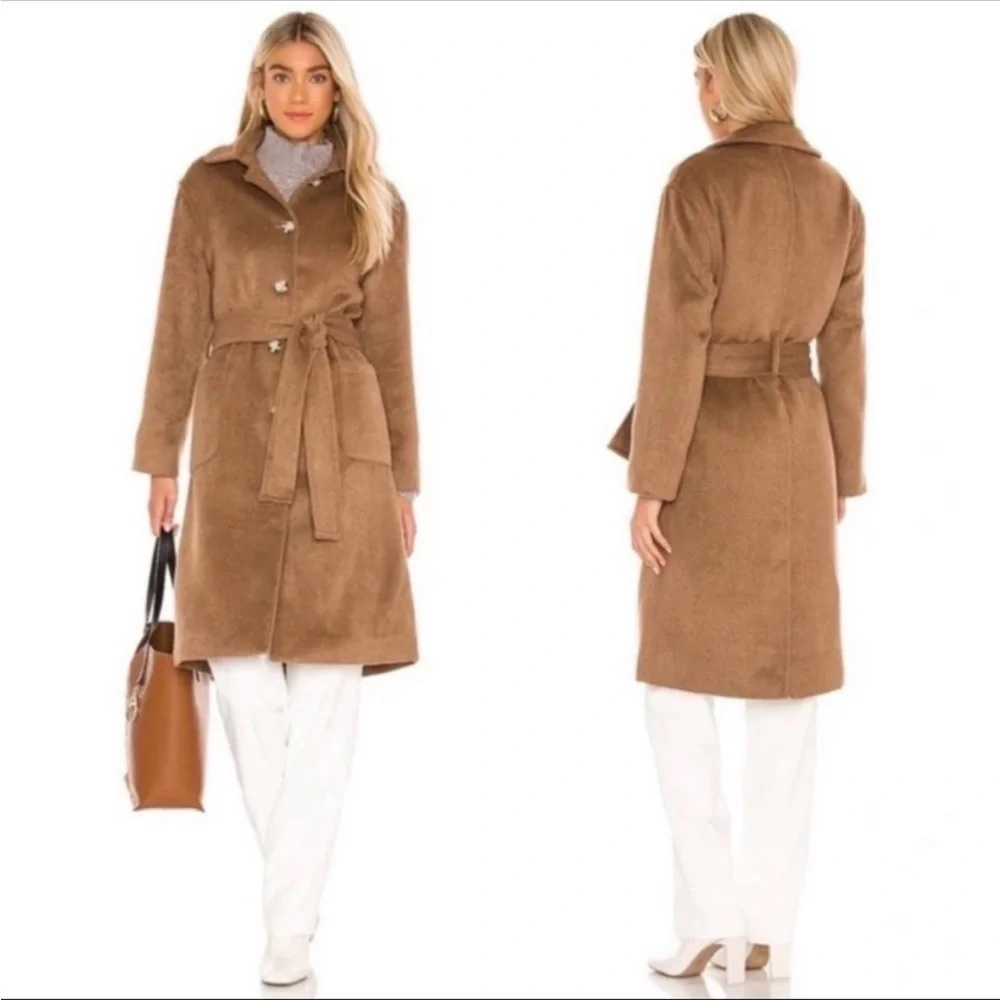 RAILS NADINE NWTWOOL-BLEND COAT IN CAMEL XS-S - Picture 2 of 16